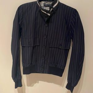 Dolce & Gabbana pinstripe bomber jacket